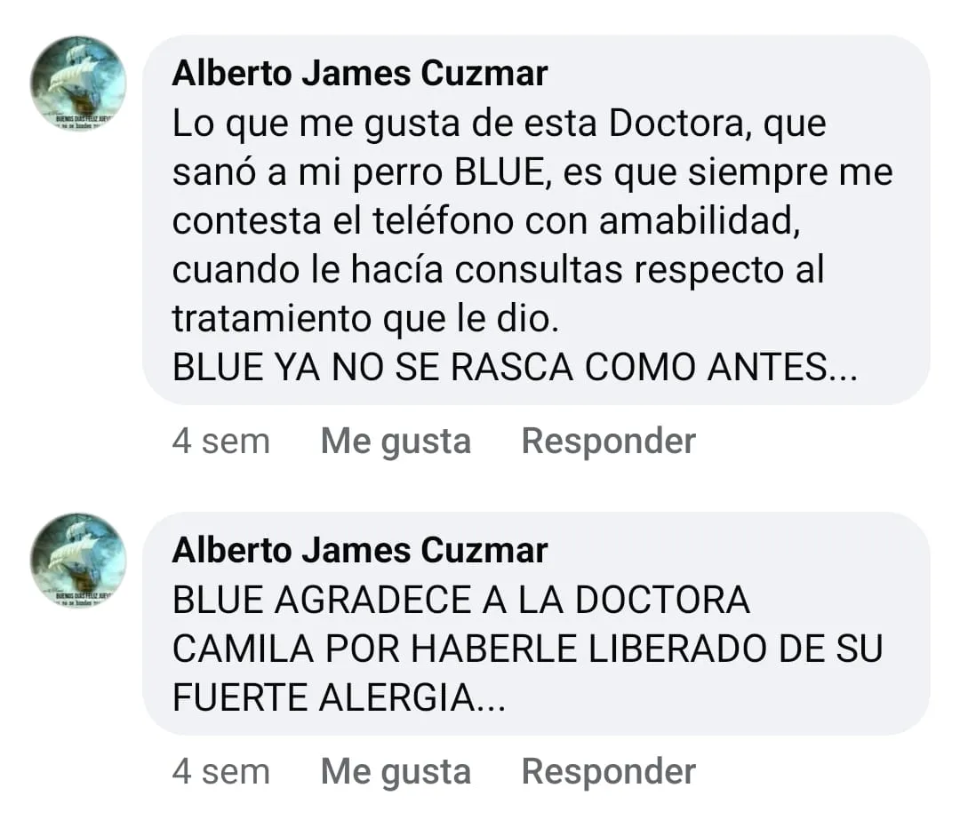 Testimonio de Alberto James sobre el tratamiento de Blue